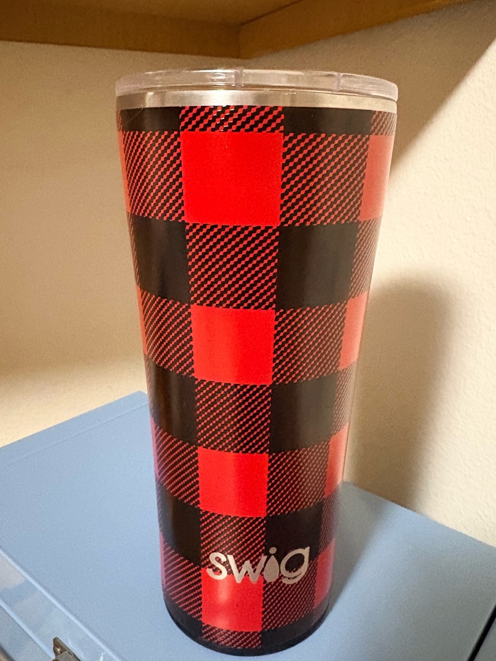 Red and Black Buffalo Plaid Insulated Tumbler